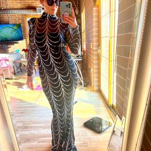 Black full length formal gown